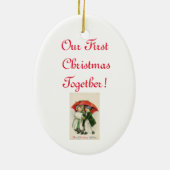 kerstfeest keramisch ornament (Achterkant)