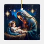 kerstfeest keramisch ornament (Achterkant)