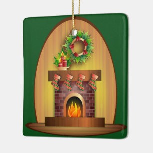 Kerstfeest Keramisch Ornament