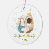 Kerstfeest Keramisch Ornament - Heilige Familie (Links)