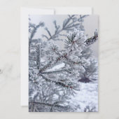 Kerstfeest, kerstboom onder de sneeuw kaart (Voorkant)