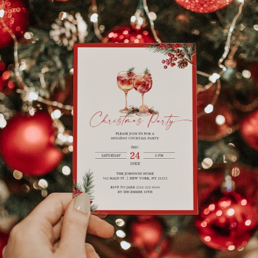 Kerstfeest Kerstcocktails  Kaart