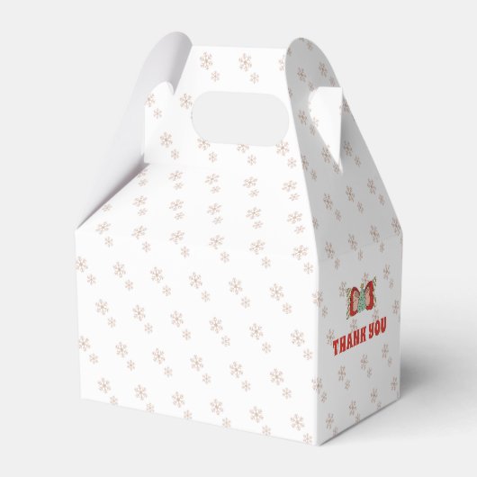 Kerstfeest Kerstfeest verjaardagsfeest gunstboxen Bedankdoosjes (Achterkant)