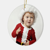 Kerstfeest kerstfeestdag keramisch ornament (Links)