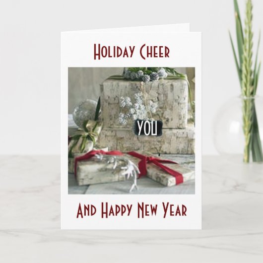 KERSTFEEST/KERSTGESCHENKEN OVERAL FEESTDAGEN KAART (Voorkant)