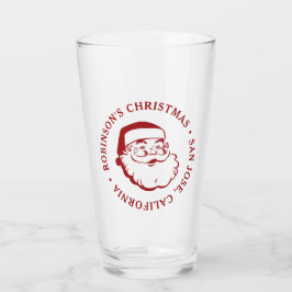 Kerstfeest Kerstman Pint Glas