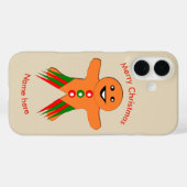 Kerstfeest Kerstmannetje Van Gemberkoek Case-Mate iPhone Case (Achterkant (horizontaal))