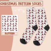 Kerstfeest Kerstmis rendier rood patroon Sokken