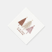 Kerstfeest Kerstsfeer Bomen Vakantie Servet (Hoek)