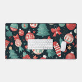 Kerstfeest, kerstvakantie, kerstcadeau voor bureaumat (Keyboard & Muis)