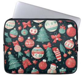 Kerstfeest, kerstvakantie, kerstcadeau voor laptop sleeve