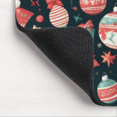 Kerstfeest, kerstvakantie, kerstcadeau voor muismat (Hoek)