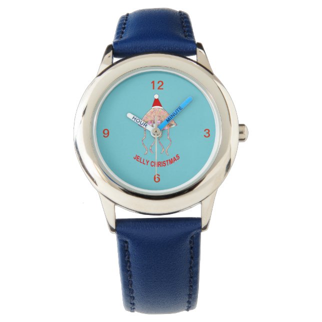 kerstfeest Kinder kwallen Horloge (Voorkant)
