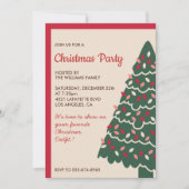 Kerstfeest klassieke reuzenboom kaart (Voorkant)