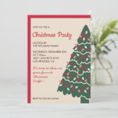 Kerstfeest klassieke reuzenboom kaart (Staand voorkant)