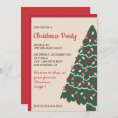 Kerstfeest klassieke reuzenboom kaart (Voorkant / Achterkant)