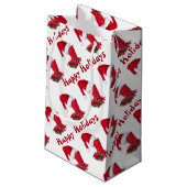 Kerstfeest Klein Cadeauzakje (Achterkant Gekanteld)