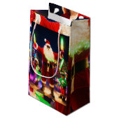 kerstfeest klein cadeauzakje (Achterkant Gekanteld)