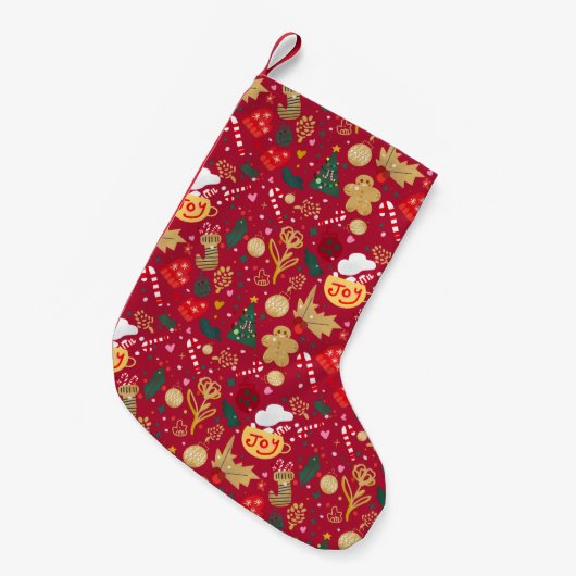 kerstfeest kleine kerstsok (Voorkant (Hangend))
