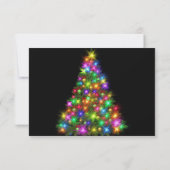 KERSTFEEST Kleurrijke Twinkle Lights Boom Kaart (Achterkant)