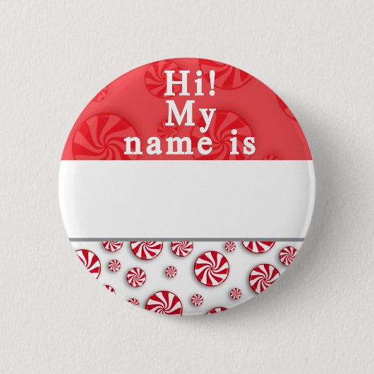 Kerstfeest Knop Ronde Button 5,7 Cm (Voorkant)