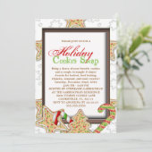 Kerstfeest Koekjesfeestdag Kaart (Staand voorkant)