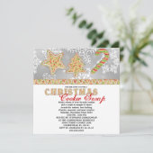 Kerstfeest Koekjesfeestdag Kaart (Staand voorkant)