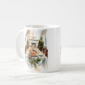 kerstfeest koffiemok (Voorkant links)