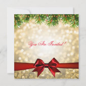 kerstfeest | Koolstof glitter Gold bij de astbomen Kaart (Achterkant)