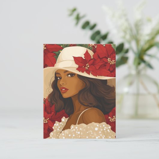 KERSTFEEST KRANS #2 FEESTDAGENKAART (Staand voorkant)