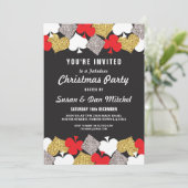 Kerstfeest Las Vegas Casino Cards Invite Kaart (Staand voorkant)