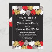 Kerstfeest Las Vegas Casino Cards Invite Kaart (Voorkant / Achterkant)