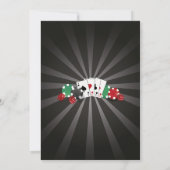 Kerstfeest Las Vegas Casino Dice Feestdagen Kaart (Achterkant)