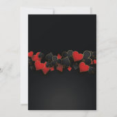 Kerstfeest Las Vegas Casino Kaarten uitnodigen (Achterkant)