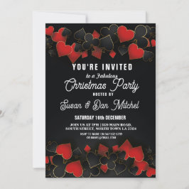 Kerstfeest Las Vegas Casino Kaarten uitnodigen