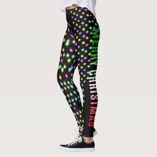 Kerstfeest Leggings, kerstlicht Leggings (Links)