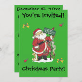 Kerstfeest Leuk Kerstboom Kleine Dieren Kaart (Voorkant / Achterkant)