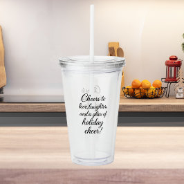 Kerstfeest liefde Lachen Acryl Drinkbeker
