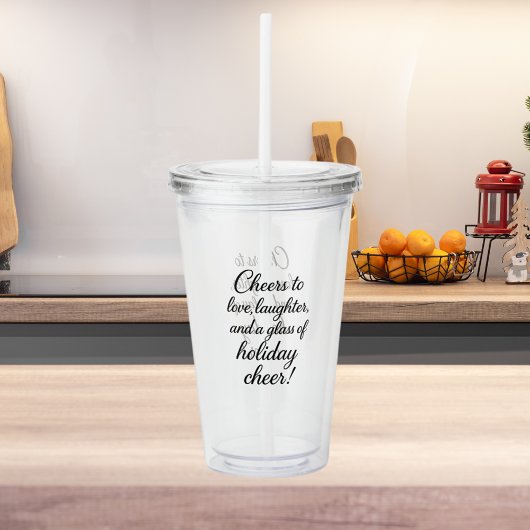 Kerstfeest liefde Lachen Acryl Drinkbeker