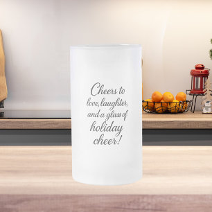 Kerstfeest liefde Lachen Matglas Bierpul