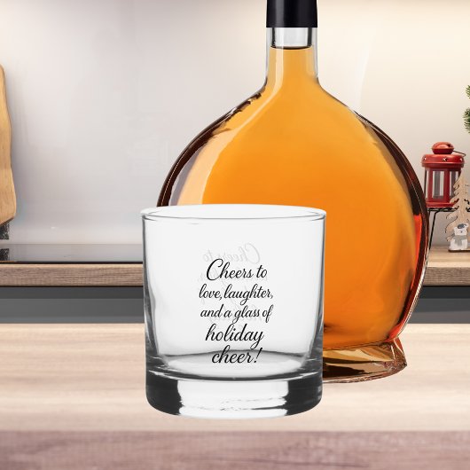 Kerstfeest liefde Lachen Whisky Glas