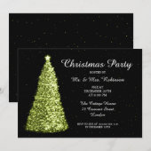 Kerstfeest Lime Green Kaart (Voorkant / Achterkant)