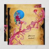 KERSTFEEST MAGISCHE BESJES MET PARCHMENT KAART (Voorkant / Achterkant)