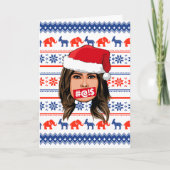 KERSTFEEST MELANIA TRUMP KAART (Voorkant)