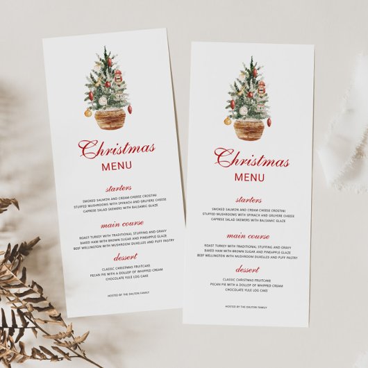 kerstfeest menu