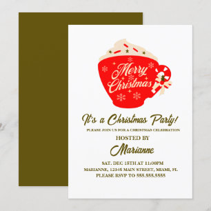 Kerstfeest Merry Hot Chocolate Mok Kaart