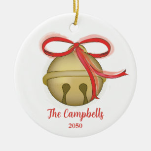 kerstfeest Merry Jingle Bell Foto Holiday Cute Keramisch Ornament