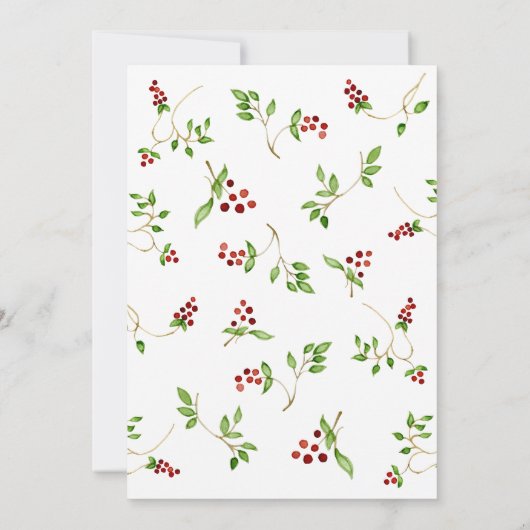 Kerstfeest Merry n BrightScript Calligrafie Foto (Achterkant)