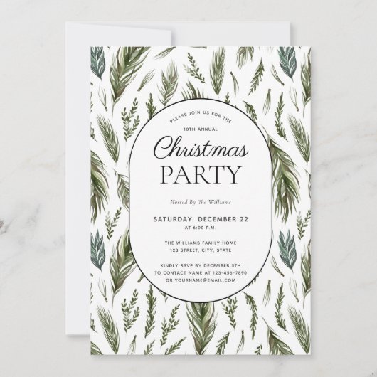 Kerstfeest met bijtende boschemicaliën kaart (Voorkant)