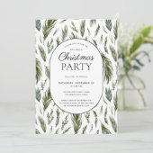 Kerstfeest met bijtende boschemicaliën kaart (Staand voorkant)